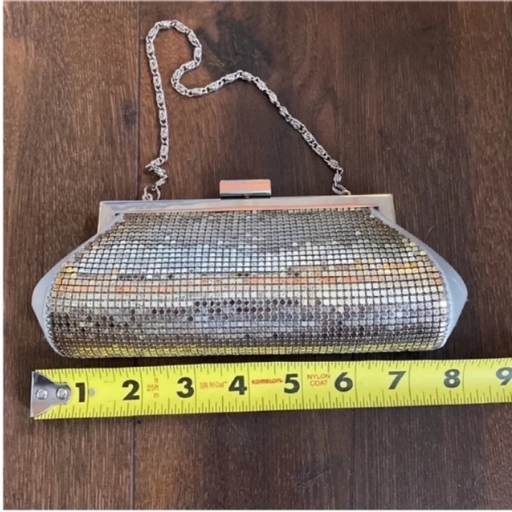 Kate Landry Purse Silver Evening Mini Evening Bag Clutch